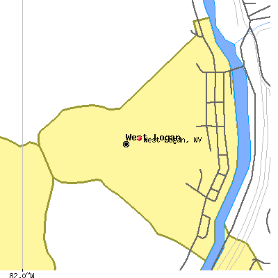 West Logan map