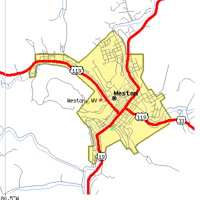 Weston map