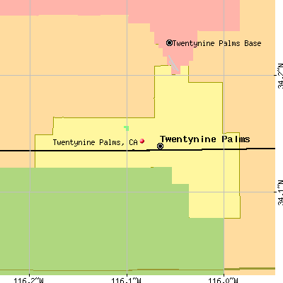 Twentynine Palms map