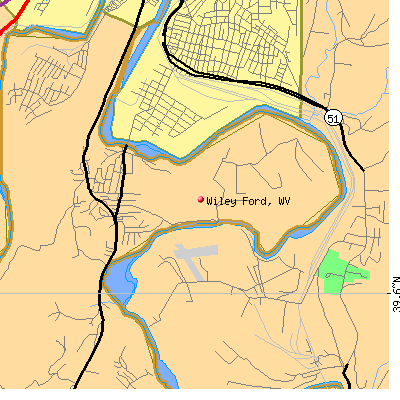 Wiley Ford map