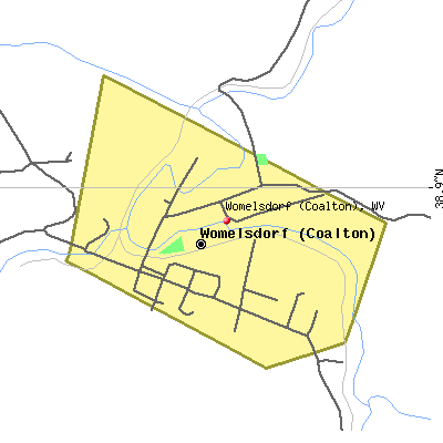 Womelsdorf (Coalton) map