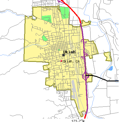 Ukiah map