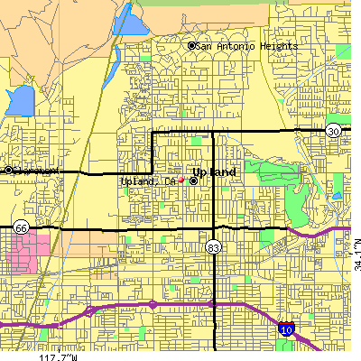 Upland map