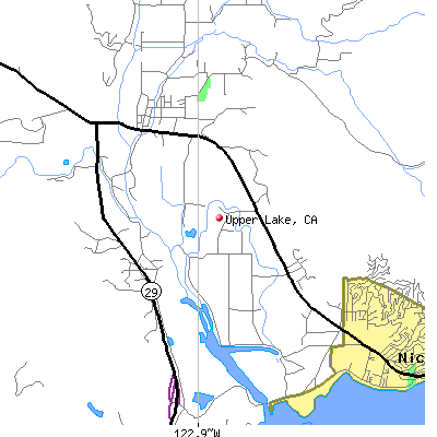 Upper Lake map