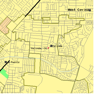 Valinda map