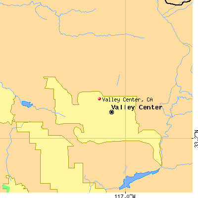 Valley Center map