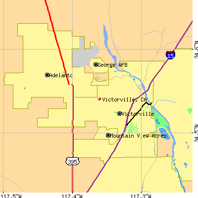 Victorville map