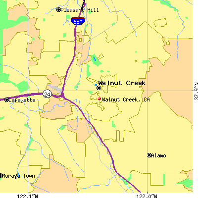 Walnut Creek map