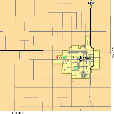 Wasco map