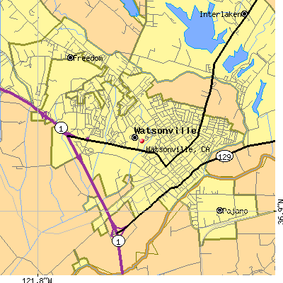 Watsonville map