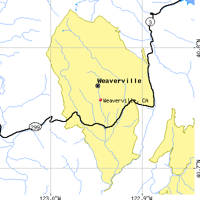 Weaverville map