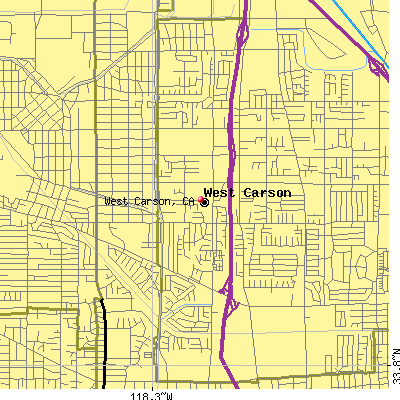 West Carson map