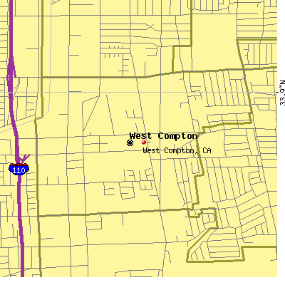 West Compton map