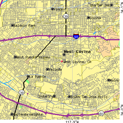 West Covina map