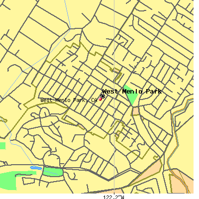 West Menlo Park map
