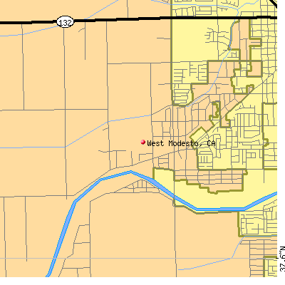 West Modesto map