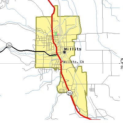 Willits map