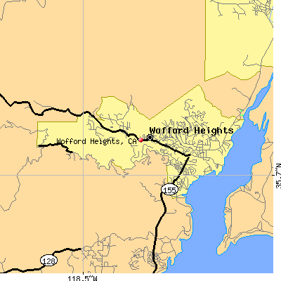Wofford Heights map
