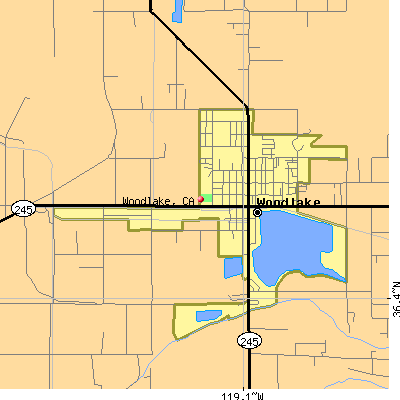 Woodlake map