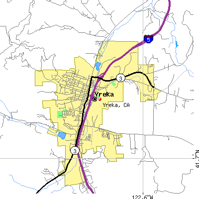 Yreka map