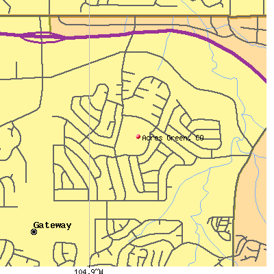 Acres Green map