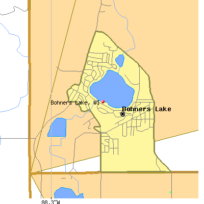 Bohners Lake map