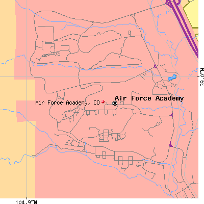 Air Force Academy map