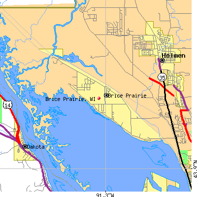 Brice Prairie map