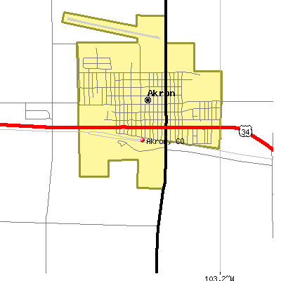 Akron map