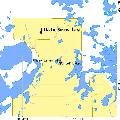 Chief Lake map