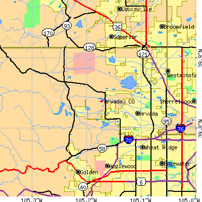 Arvada map