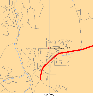 Aspen Park map