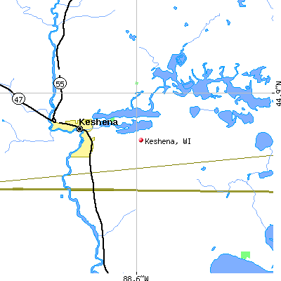 Keshena map