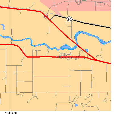 Avondale map
