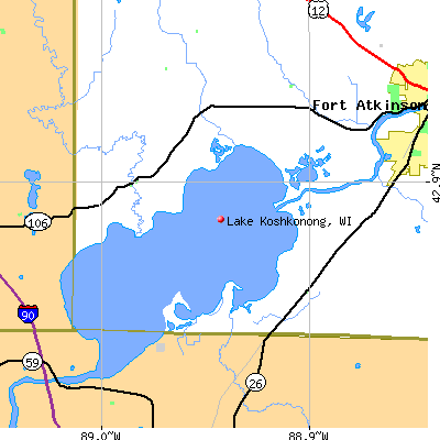 Lake Koshkonong map