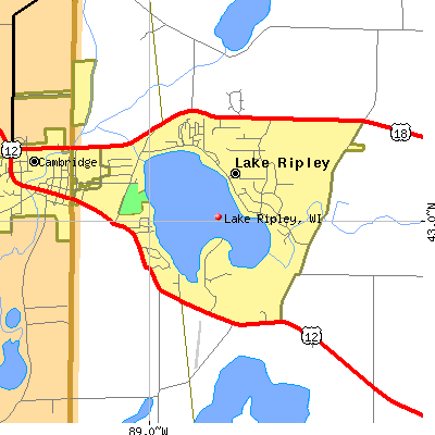 Lake Ripley map