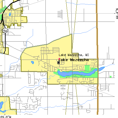 Lake Wazeecha map