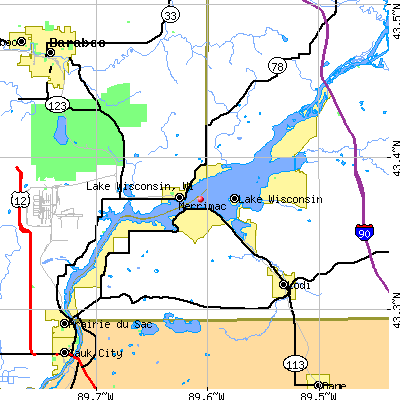 Lake Wisconsin map