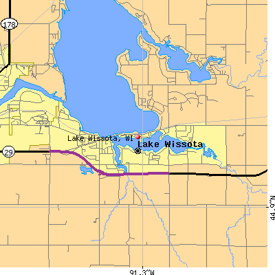 Lake Wissota map