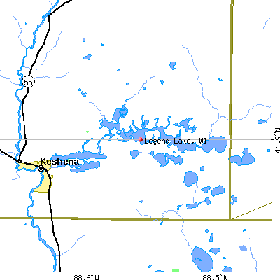 Legend Lake map