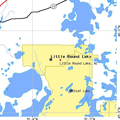 Little Round Lake map