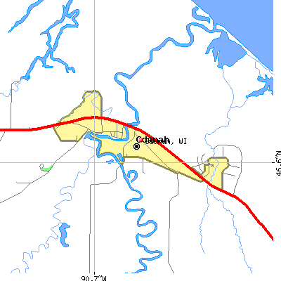 Odanah map