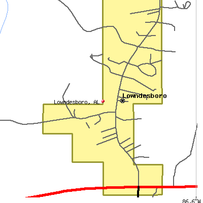 Lowndesboro map