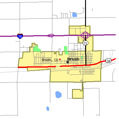 Brush map