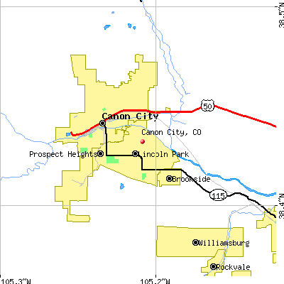 Canon City map