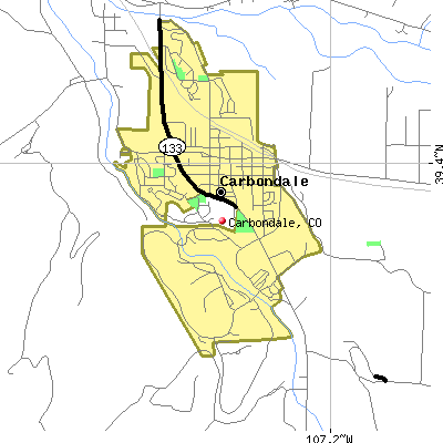 Carbondale map