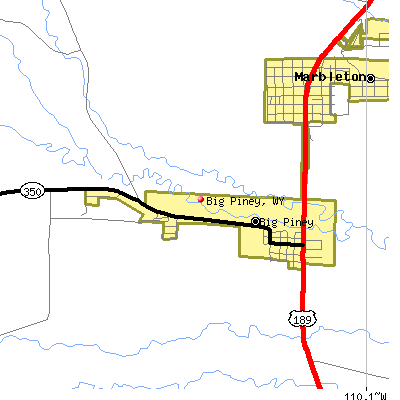 Big Piney map