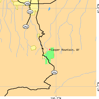 Casper Mountain map