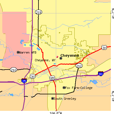 Cheyenne map