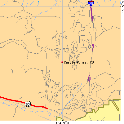 Castle Pines map